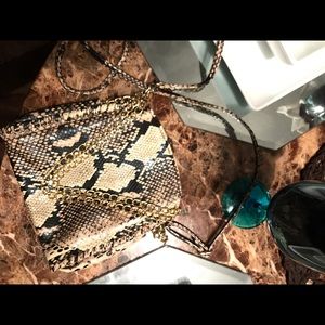Snakeskin purse